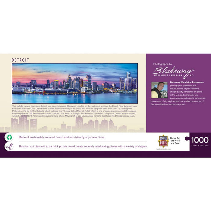 Detroit, Michigan 1000 Piece Panoramic Jigsaw Puzzle - for just $19.99! 