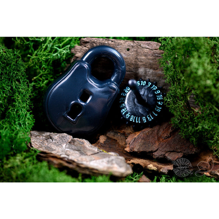 Polyhero Rogue d20 Lock and Pick Set - Cold Iron - for just $15! 
