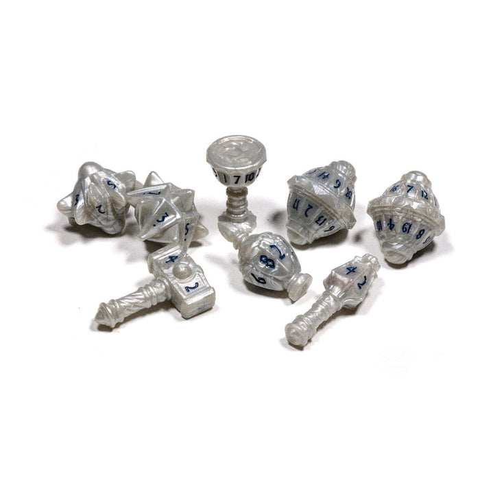 PolyHero Cleric 8 Dice Set - Spirited Steel - for just $35! 
