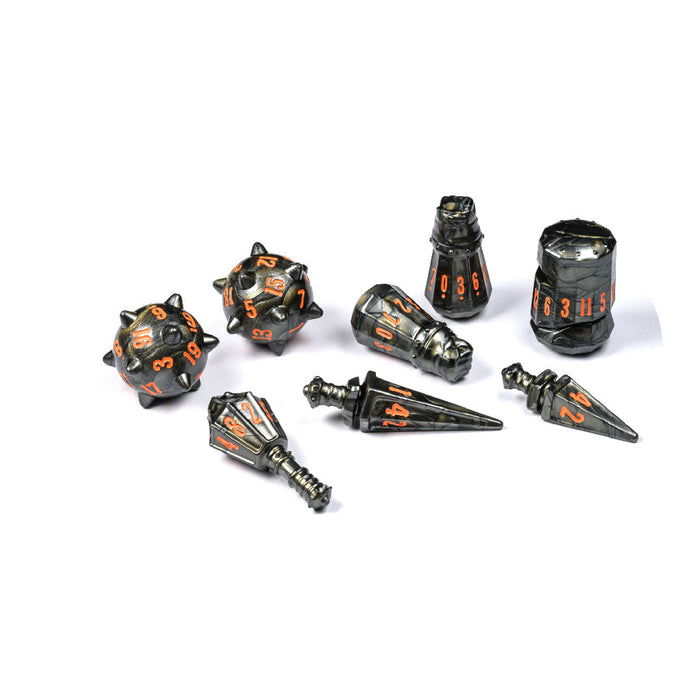 PolyHero Warrior 8 Dice Set - Steel Grey - for just $35! 
