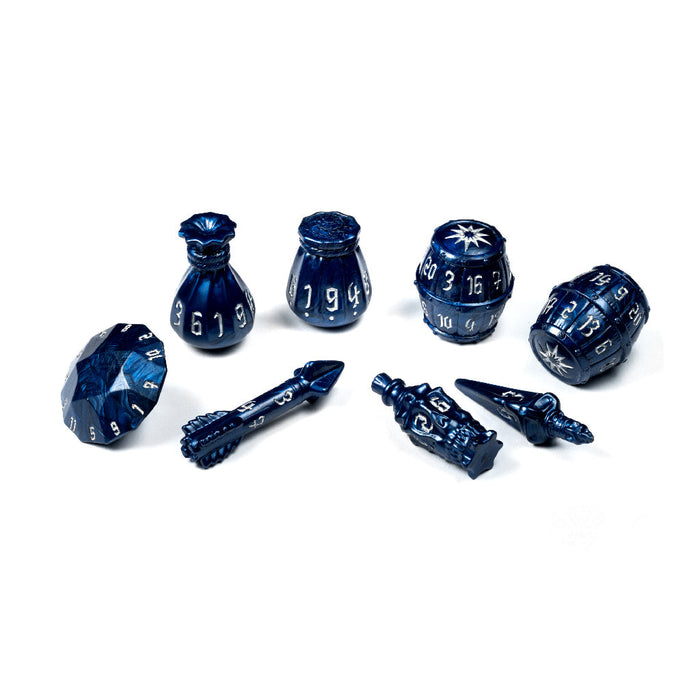 PolyHero Rogue 8 Dice Set - Midnight Blue - for just $35! 