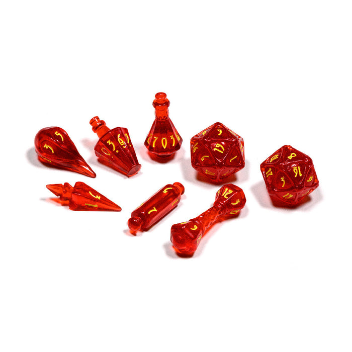 PolyHero Wizard 8 Dice Set - Dragonfire - for just $35! 