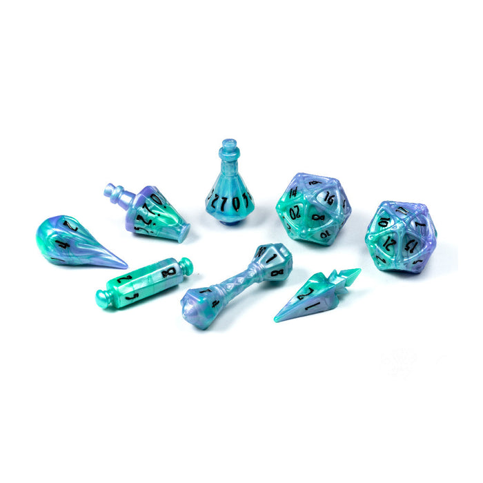 PolyHero Wizard 8 Dice Set - Aether Mist - for just $35! 