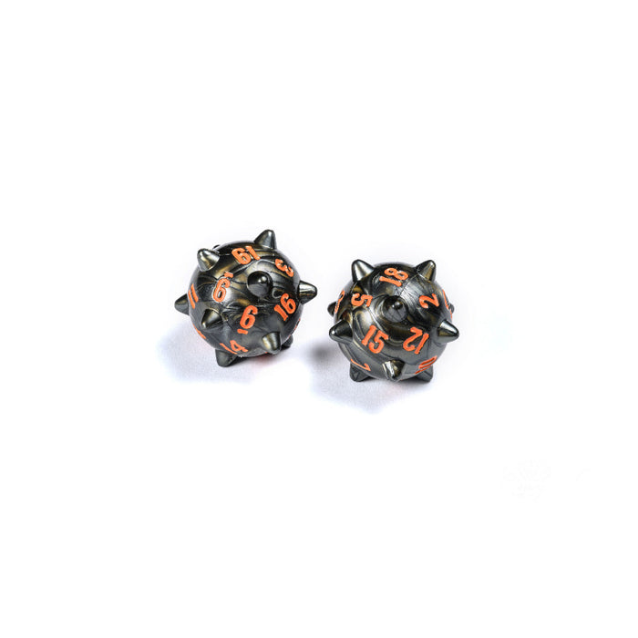 PolyHero 2d20 Warrior Spiked Balls - Steel Grey - for just $15! 