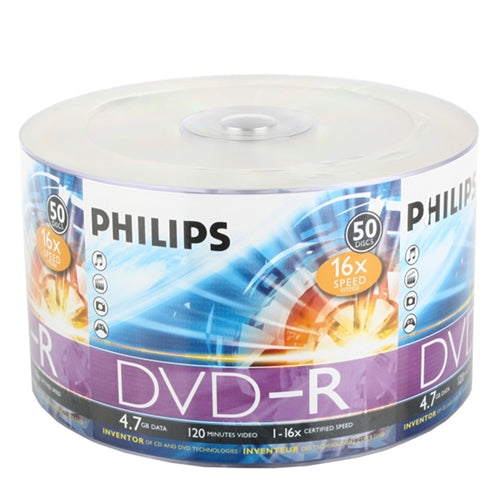 Philips 16X DVD-R 4.7GB (Philips Logo on Top) [Discontinued] - for just $18.95! 