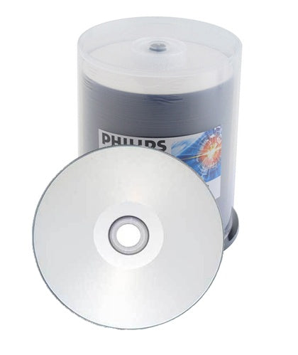 Philips 16X DVD-R 4.7GB Silver Inkjet Hub Printable [Discontinued] - for just $34.95! 