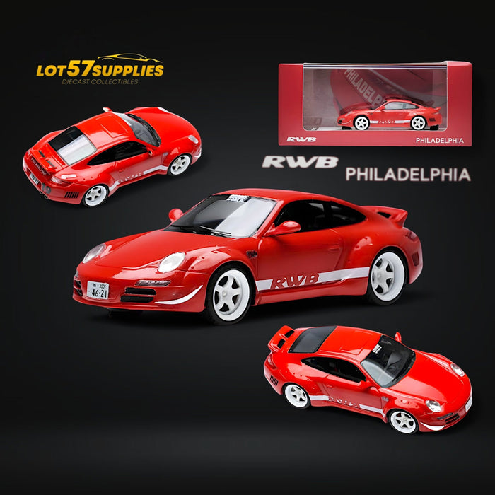 RWB Porsche RWB 997 PHILADELPHIA Racing Style 1:64 Resin - for just $59.99! 