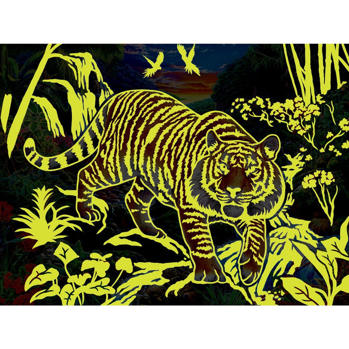 Glow in the Dark - Stalking Tiger 300 Piece EZ Grip Jigsaw Puzzle - for just $14.99! 