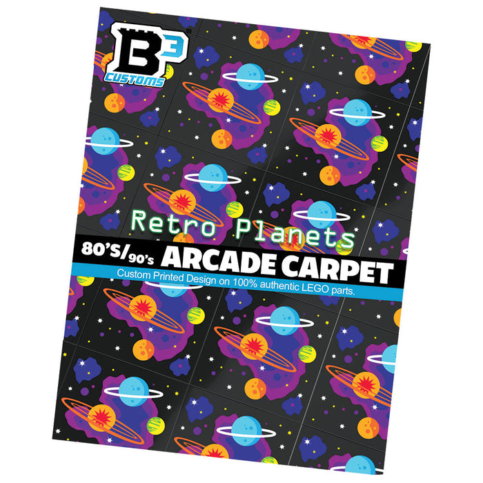 80's and 90's Arcade Carpet 6x6 Tiles (Planets) - Pack of 10 - Premium  - Just $24.99! Shop now at Retro Gaming of Denver