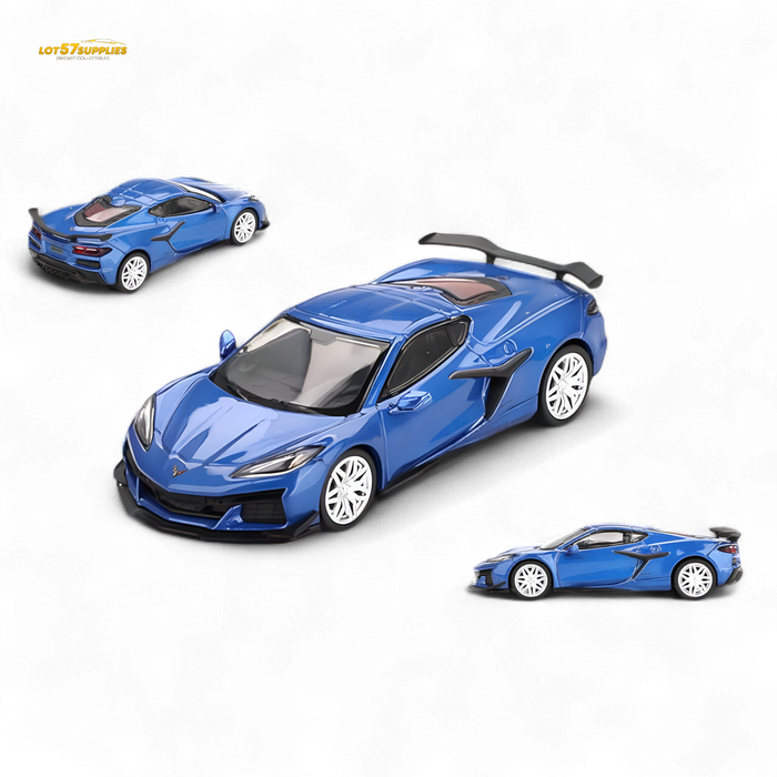 Mini-GT Chevrolet Corvette Z06 2023 Elkhart Lake Blue Metallic #892 1:64 - for just $19.99! 