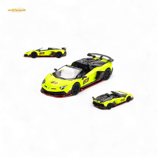 Mini-GT Lamborghini Aventador SVJ 63 Roadster Verde Shock 1:64 - for just $18.99! 