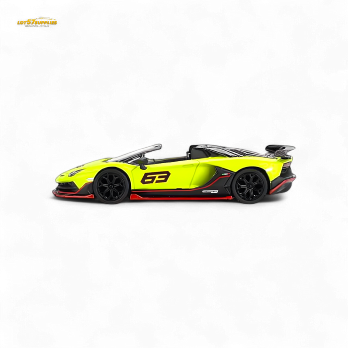 Mini-GT Lamborghini Aventador SVJ 63 Roadster Verde Shock 1:64 - for just $18.99! 