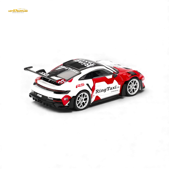 (Pre-Order) Mini GT Porsche 911 GT3 RS Weissach RingTaxi 1:64 - for just $21.99! 