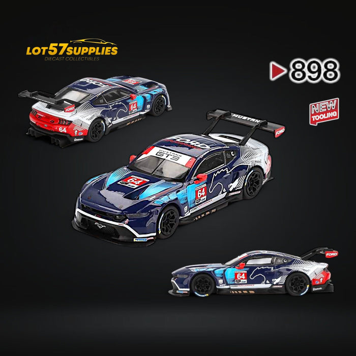 (Pre-Order) Mini-GT Ford Mustang GT3 #64 FMM 2024 IMSA Daytona 24 Hrs #898 1:64 - for just $22.99! 