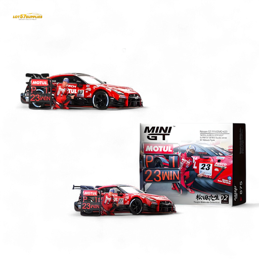 Mini-GT Nissan GT-R Nismo #23 "MOTUL AUTECH GT-T 2021" w/ Figure #875 1:64 - for just $29.99! 