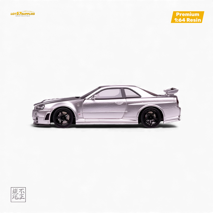 Cars' Lounge Nissan Skyline GT-R R34 NISMO Z-TUNE Silver 1:64 - for just $84.99! 