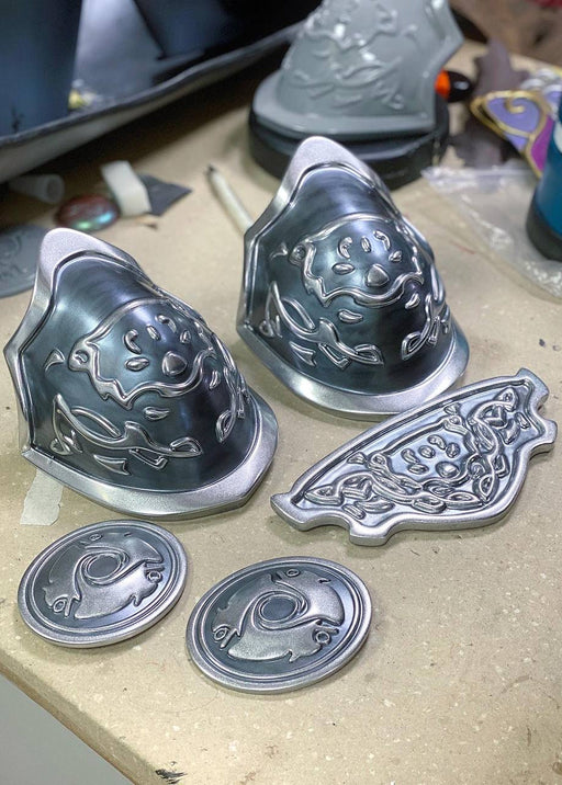 Silver Fantasy Warrior Princess Armor accessories - Custom Made - for just $130! 