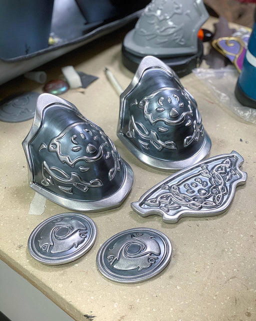 Silver Fantasy Warrior Princess Armor accessories - Custom Made - for just $130! 