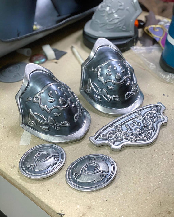 Silver Fantasy Warrior Princess Armor accessories - Custom Made - for just $130! 
