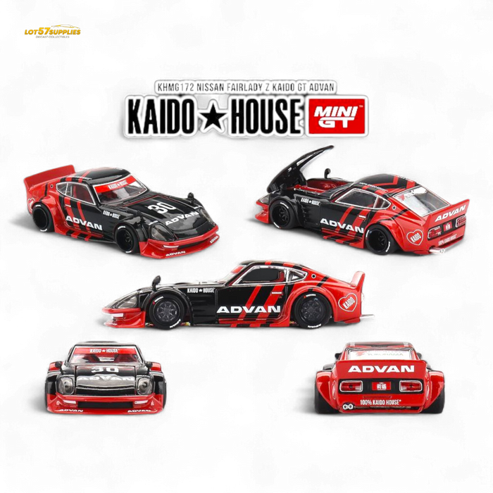 Mini GT x Kaido House Nissan Fairlady Z Kaido GT ADVAN Livery 1:64 KHMG172 - for just $26.99! 