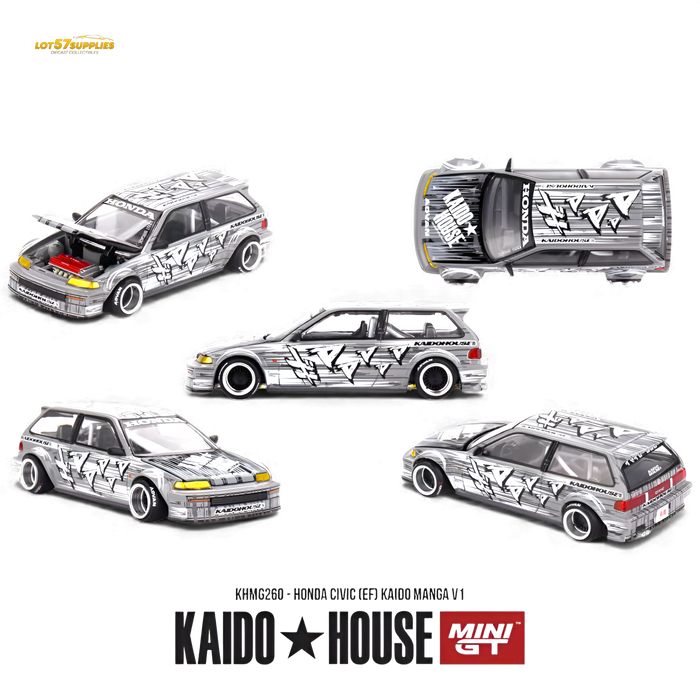 (Pre-Order) Mini GT x Kaido House Honda Civic EF Kaido Manga V1 1:64 - for just $27.99! 