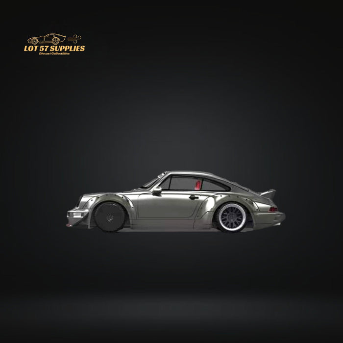 AuroraModel Porsche RWB 964 Liquid Silver DUCKTAIL 1:64 - for just $31.99! 
