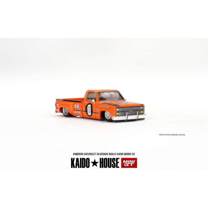 Mini GT x Kaido House Chevrolet Silverado DUALLY KAIDO V2 Orange 1:64 KHMG090 - Just $26.99! Shop now at Retro Gaming of Denver