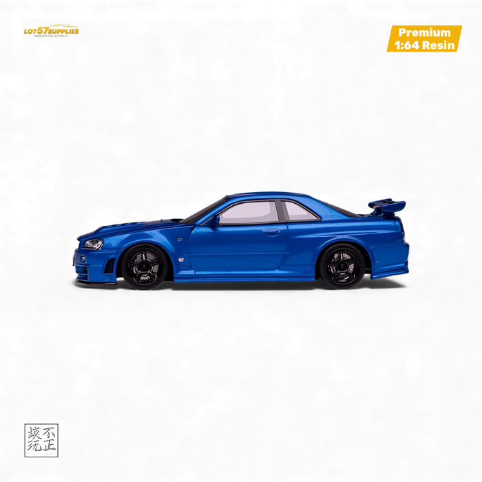 Cars' Lounge Nissan Skyline GT-R R34 Z-TUNE Bayside Blue 1:64 - for just $84.99! 