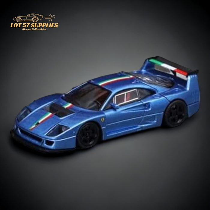 Stance Hunters Ferrari F40 LM Italian Stripe Blue 1:64 - Just $39.99! Shop now at Retro Gaming of Denver