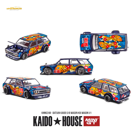 (Pre-Order) Mini GT x Kaido House Datsun 510 Wagon Koi V1 1:64 - for just $27.99! 
