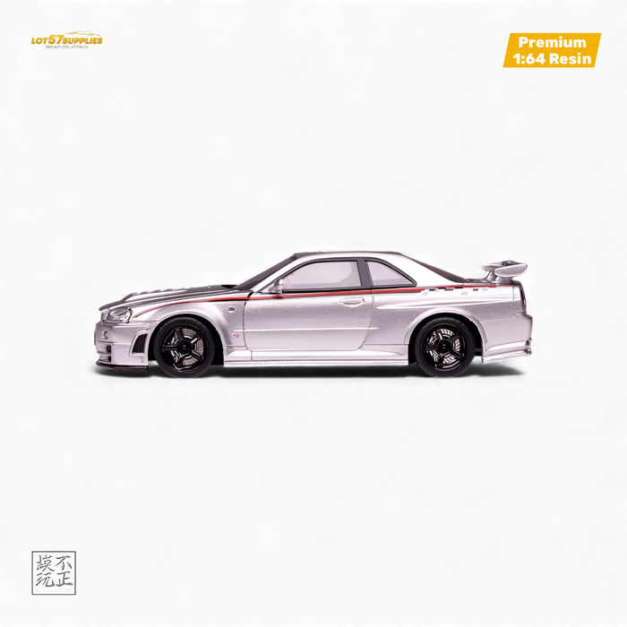 Cars' Lounge Nissan Skyline GT-R R34 Z-TUNE Nismo Edition Silver 1:64 - for just $84.99! 