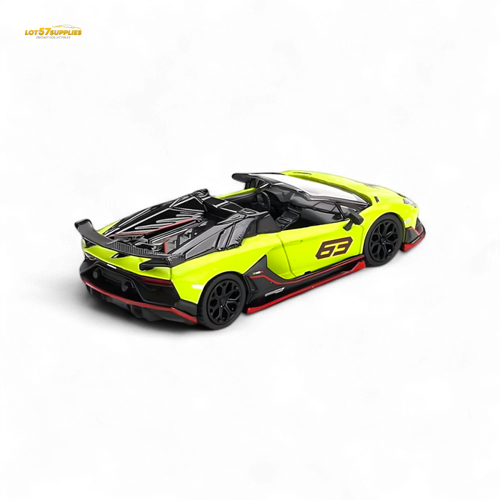 Mini-GT Lamborghini Aventador SVJ 63 Roadster Verde Shock 1:64 - for just $18.99! 