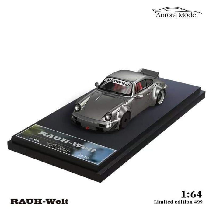 AuroraModel Porsche RWB 964 Liquid Silver DUCKTAIL Limited to 499 PCS 1:64 - Just $31.99! Shop now at Retro Gaming of Denver