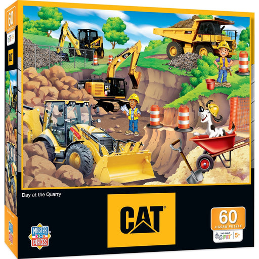 CAT - Day at the Quarry 60 Piece Jigsaw Puzzle - for just $12.99! 