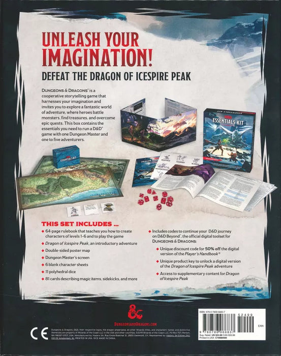 Dungeons & Dragons Essentials Kit (Boxed Set) - 5th Edition - for just $24.99! 