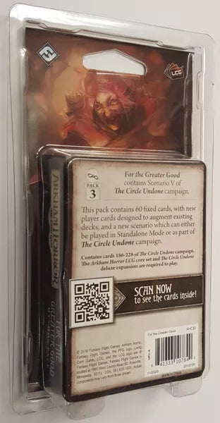 Arkham Horror the Card Game - For The Greater Good Mythos Pack - for just $16.99! 