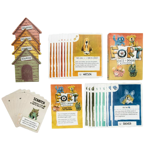 Fort - Cats & Dogs Expansion - Deckbuilding Card Game - for just $14.99! 