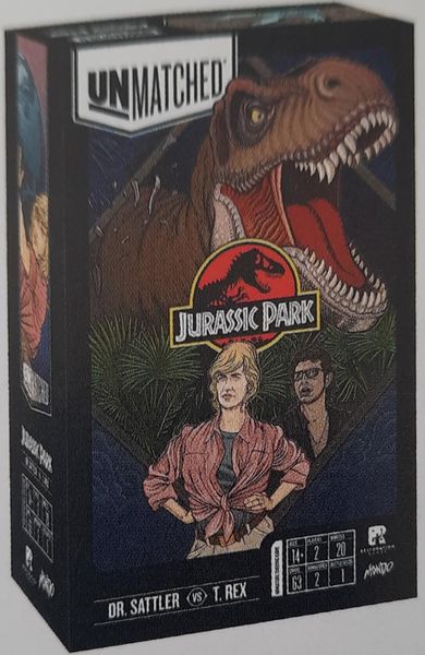 Unmatched: Jurassic Park - Dr. Sattler vs T-Rex - for just $29.95! 