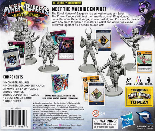 Power Rangers: Heroes of the Grid – Villain Pack 2: Machine Empire - Board Game - for just $24.99! 