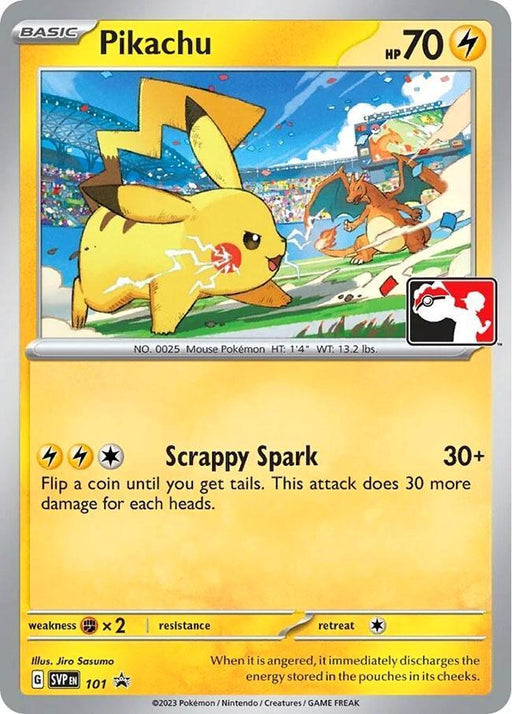 Pikachu (101) (Play Pokemon Promo) [League & Championship Cards] - for just $14.45! 