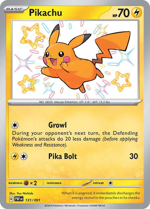 Pikachu (131/091) [Scarlet & Violet: Paldean Fates] - for just $31.85! 