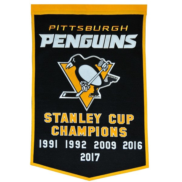 Pittsburgh Penguins Stanley Cup Wool Dynasty Banner - for just $99.99! 