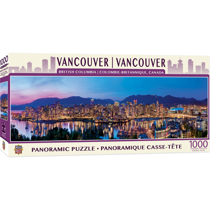 Vancouver, British Columbia 1000 Piece Panoramic Jigsaw Puzzle - Just $14.99! Shop now at Retro Gaming of Denver