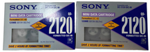 Lot of 2 Sony QD-2120 Formatted QIC-80 Mini Data Cartridge, 120MB, NEW - for just $15.99! 