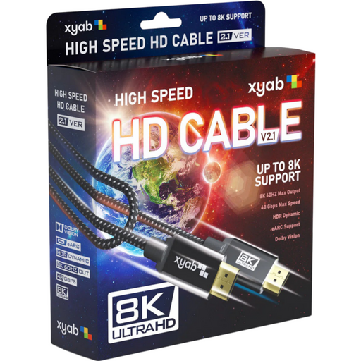 Universal HD 2.1 Ultra High-Speed Cable - 6FT (XYAB) - Premium Video Game Accessories - Just $12.99! Shop now at Retro Gaming of Denver