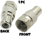 F-Type Male Coax Coaxial to RCA Female RF Adapter Adaptor Plug Jack Connector - for just $5.09! 