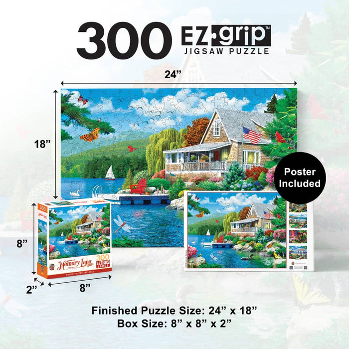 Memory Lane - Lakeside Memories 300 Piece EZ Grip Jigsaw Puzzle - for just $14.99! 
