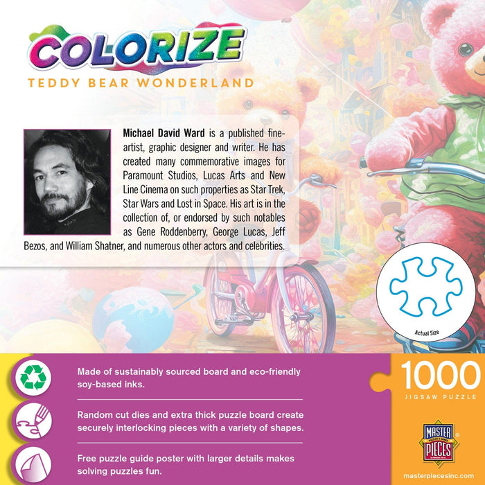 Colorize - Teddy Bear Wonderland 1000 Piece Jigsaw Puzzle - for just $9.99! 