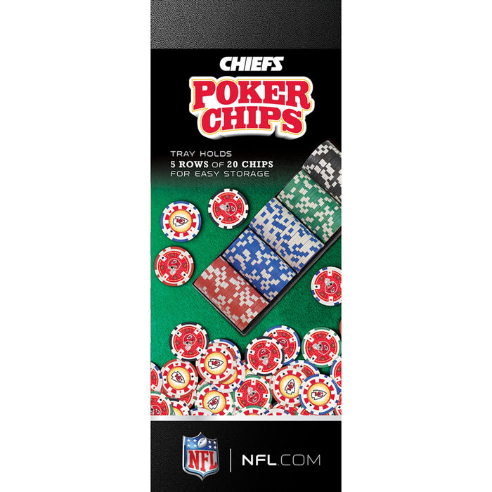 Kansas City Chiefs 100 Piece Poker Chips - Just $29.99! Shop now at Retro Gaming of Denver