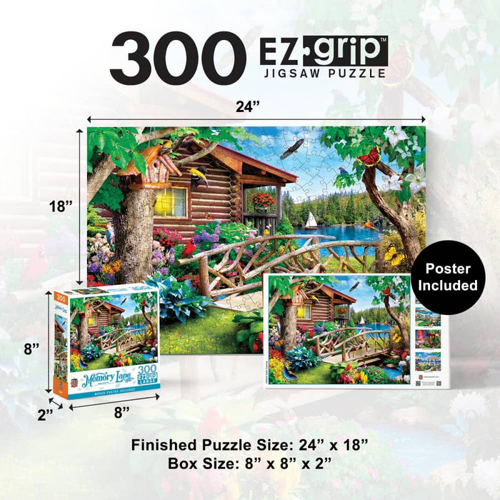 Memory Lane - Cabin Crossing 300 Piece EZ Grip Jigsaw Puzzle - for just $14.99! 
